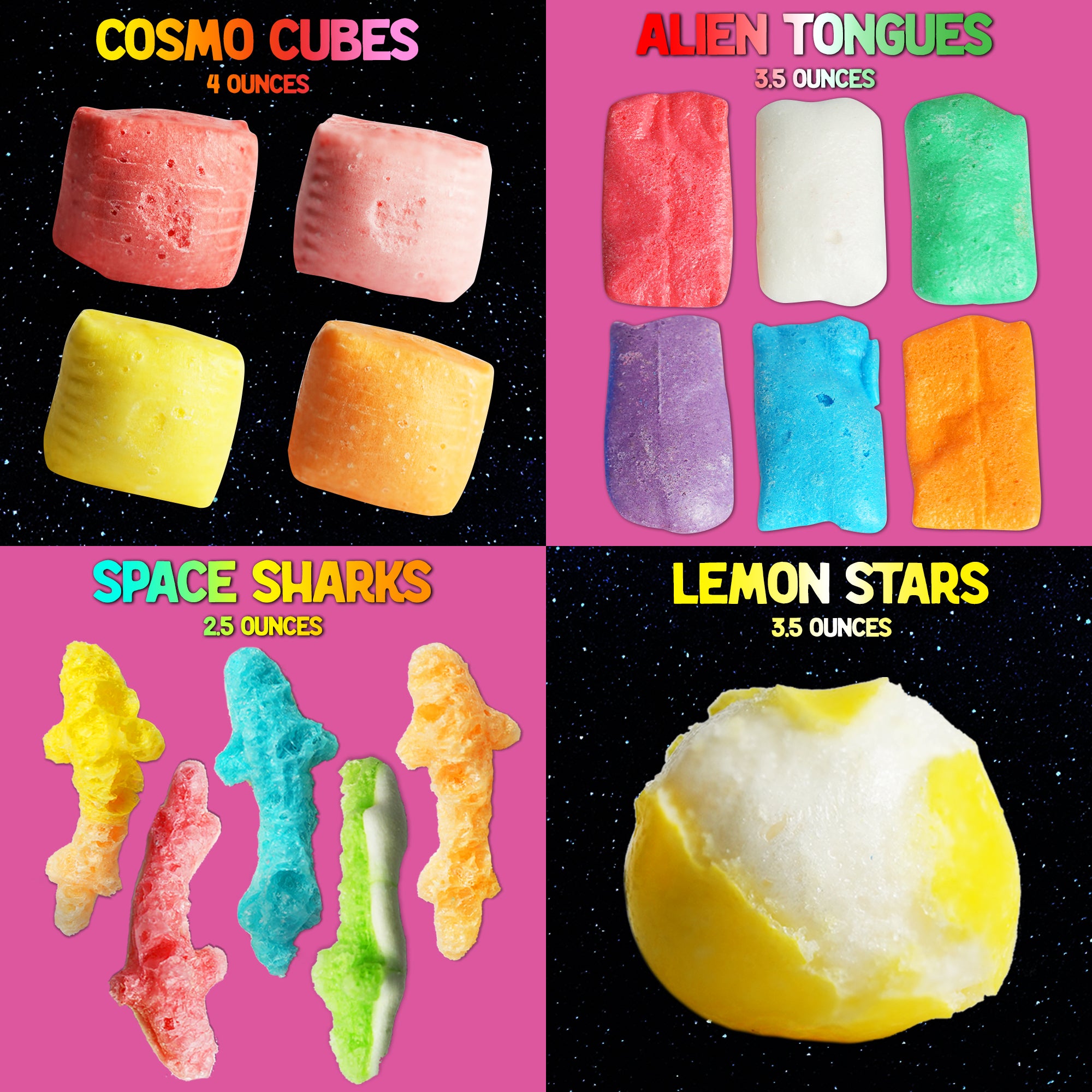  Freeze Dried Gummy Sharks - Premium Candy Shipped in a