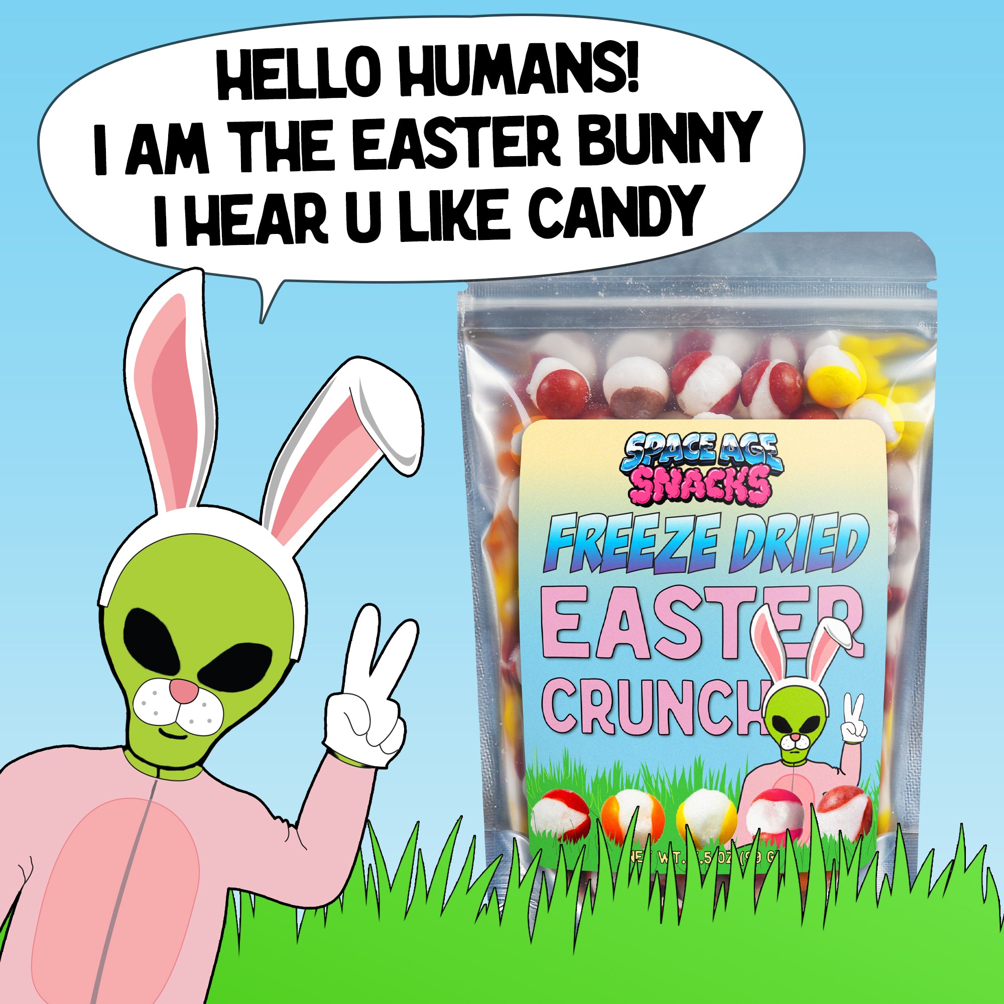 Freeze Dried Easter Crunch Candy - 3.5 Ounces