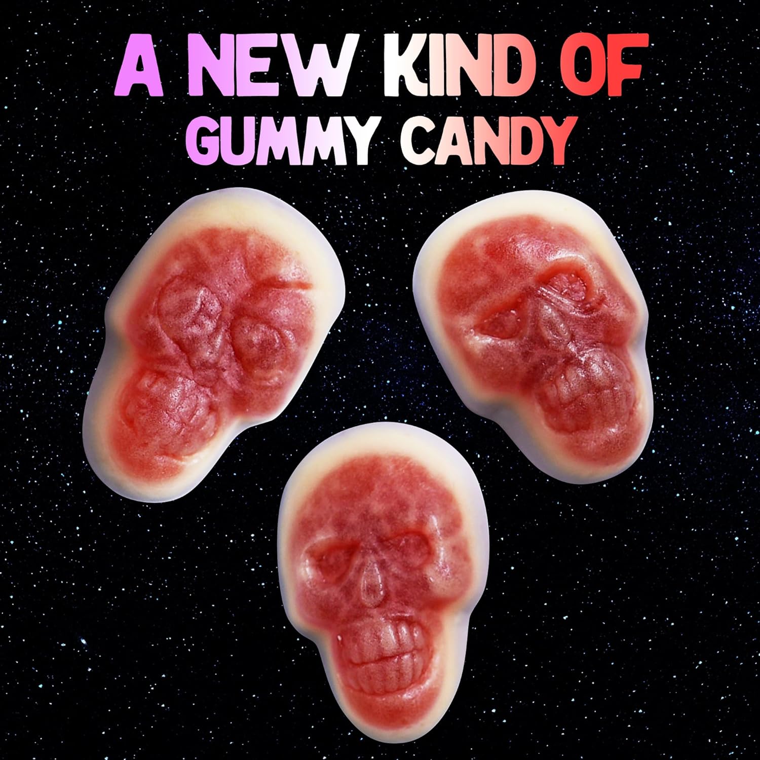 Alien Gummy Skulls Candy - 10 Ounces