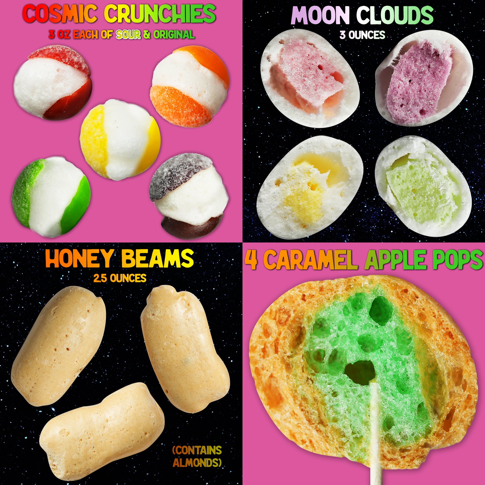 The UFO Pack - Freeze Dried Candy with Nine Different Treats