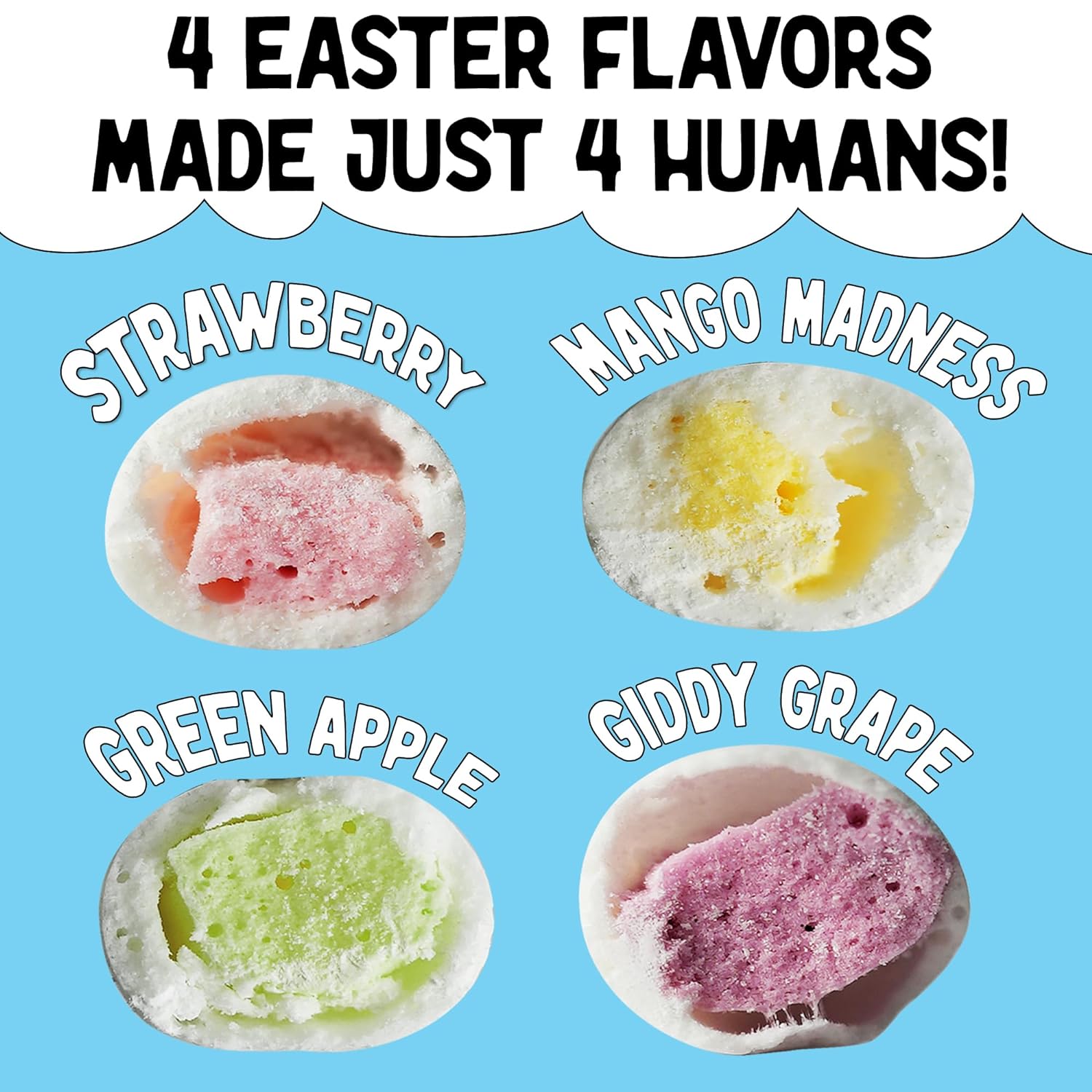 Freeze Dried Easter Eggs Candy Hi Chews - 3 Ounces