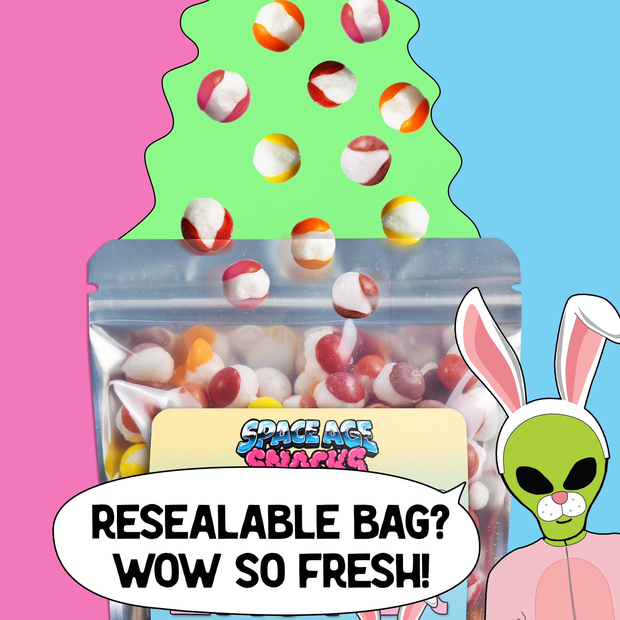 Freeze Dried Easter Crunch Candy - 3.5 Ounces