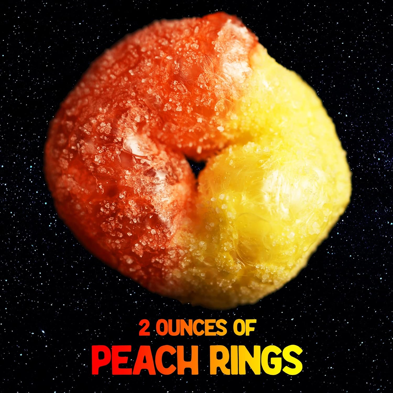 4 Pack Freeze Dried Candy Small Sample Pack - Freeze Dried Cosmic Crunchies, Peach Rings, Hi Chews and Caramel Apple Pops