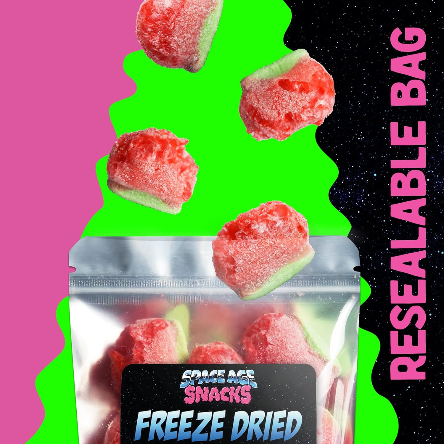 Freeze Dried Watermelon Gummies Candy