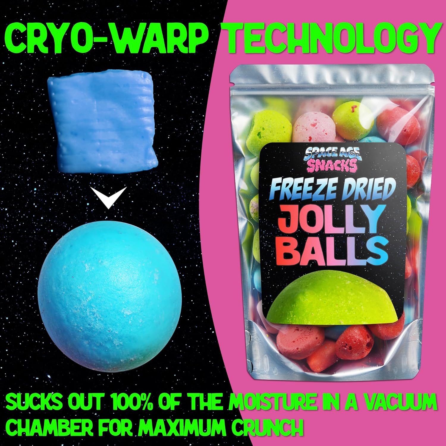 Freeze Dried Jolly Balls Candy