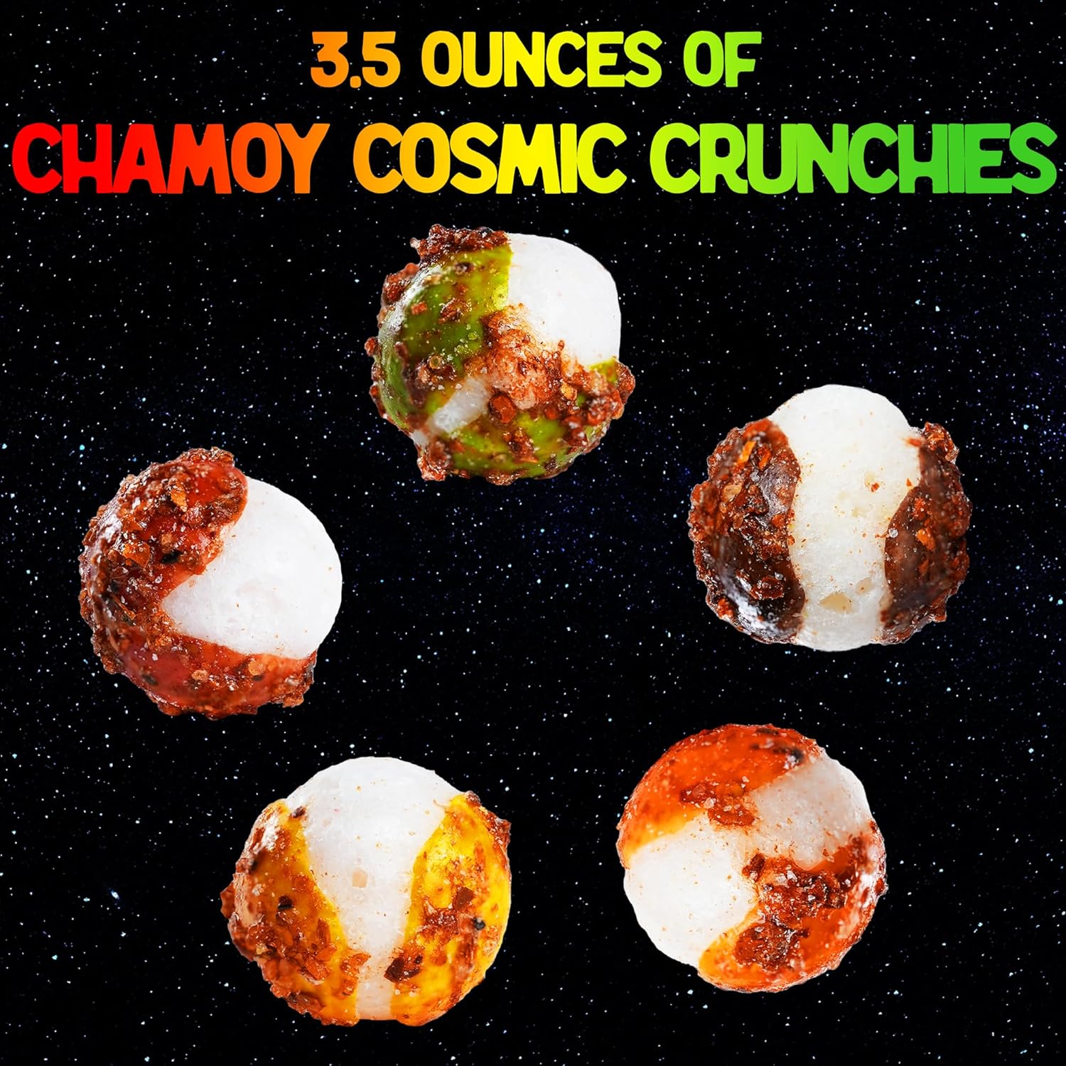 4 Pack Freeze Dried Cosmic Crunchies Candy - Original Cosmic Crunchies Sour, Berry and Tajin Cosmic Crunchies