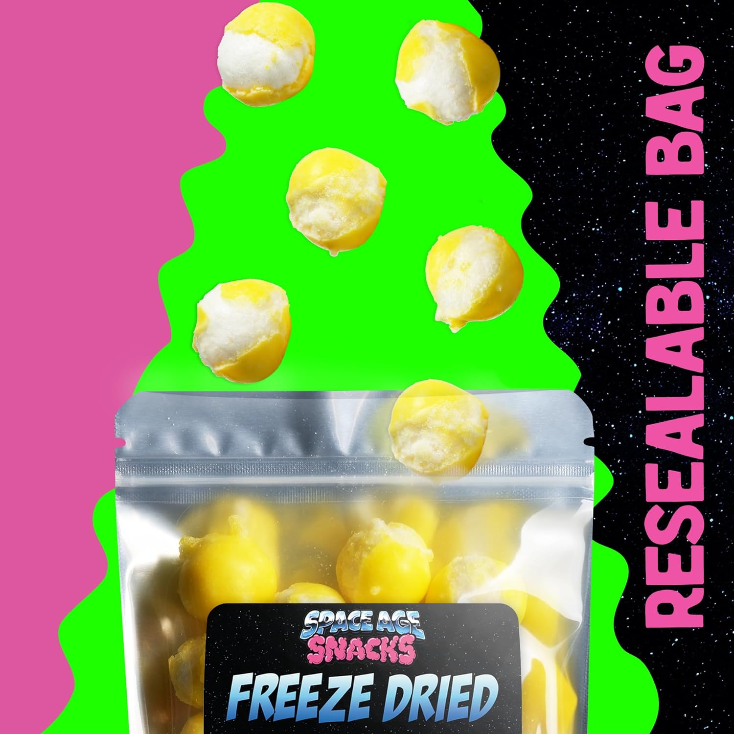 Freeze Dried Lemon Stars Candy