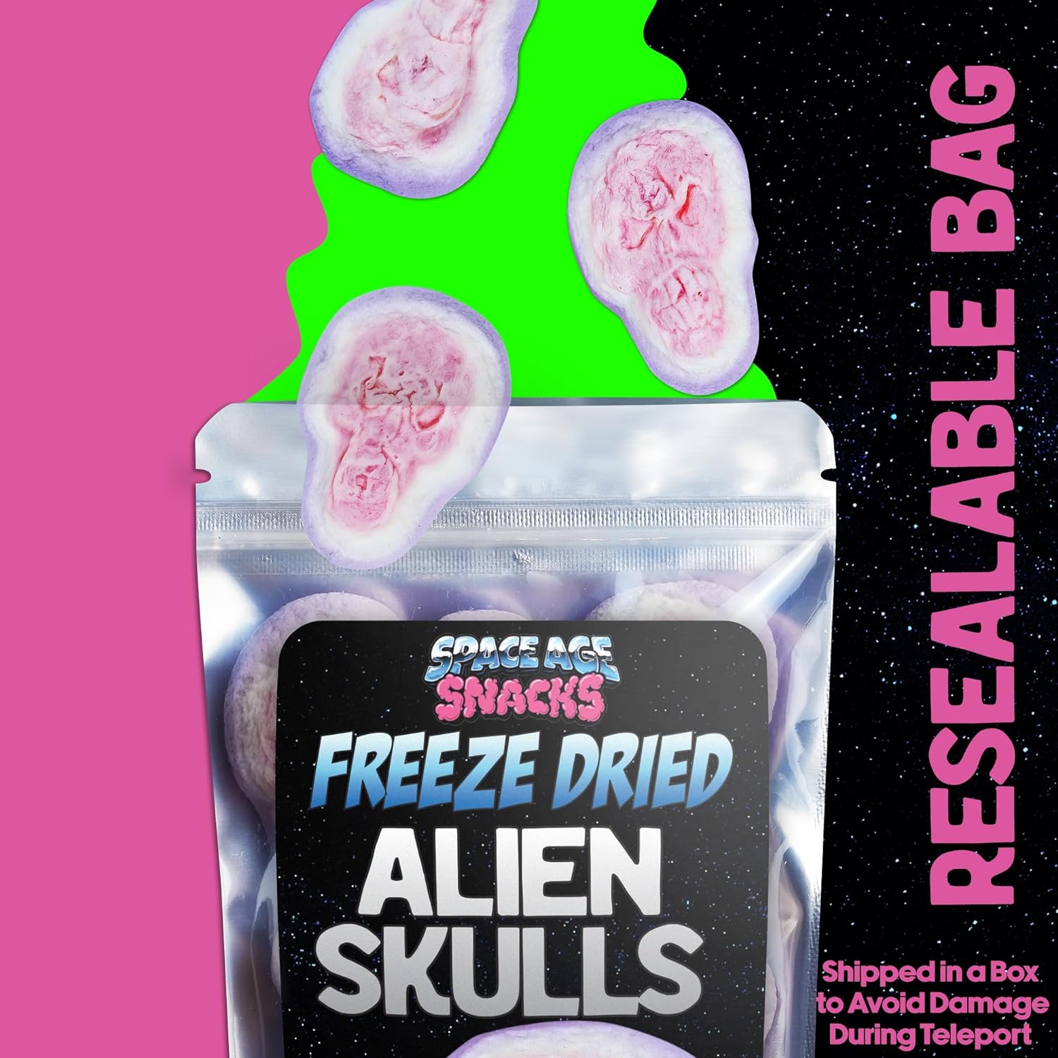 Freeze Dried Alien Skulls Candy