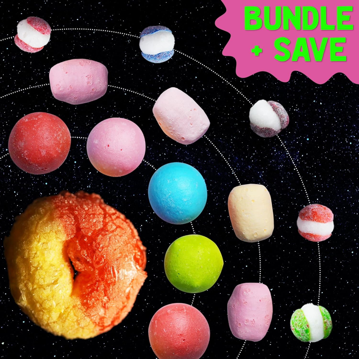 The UFO Pack 2.0 - Freeze Dried Candy with Eight Different Treats