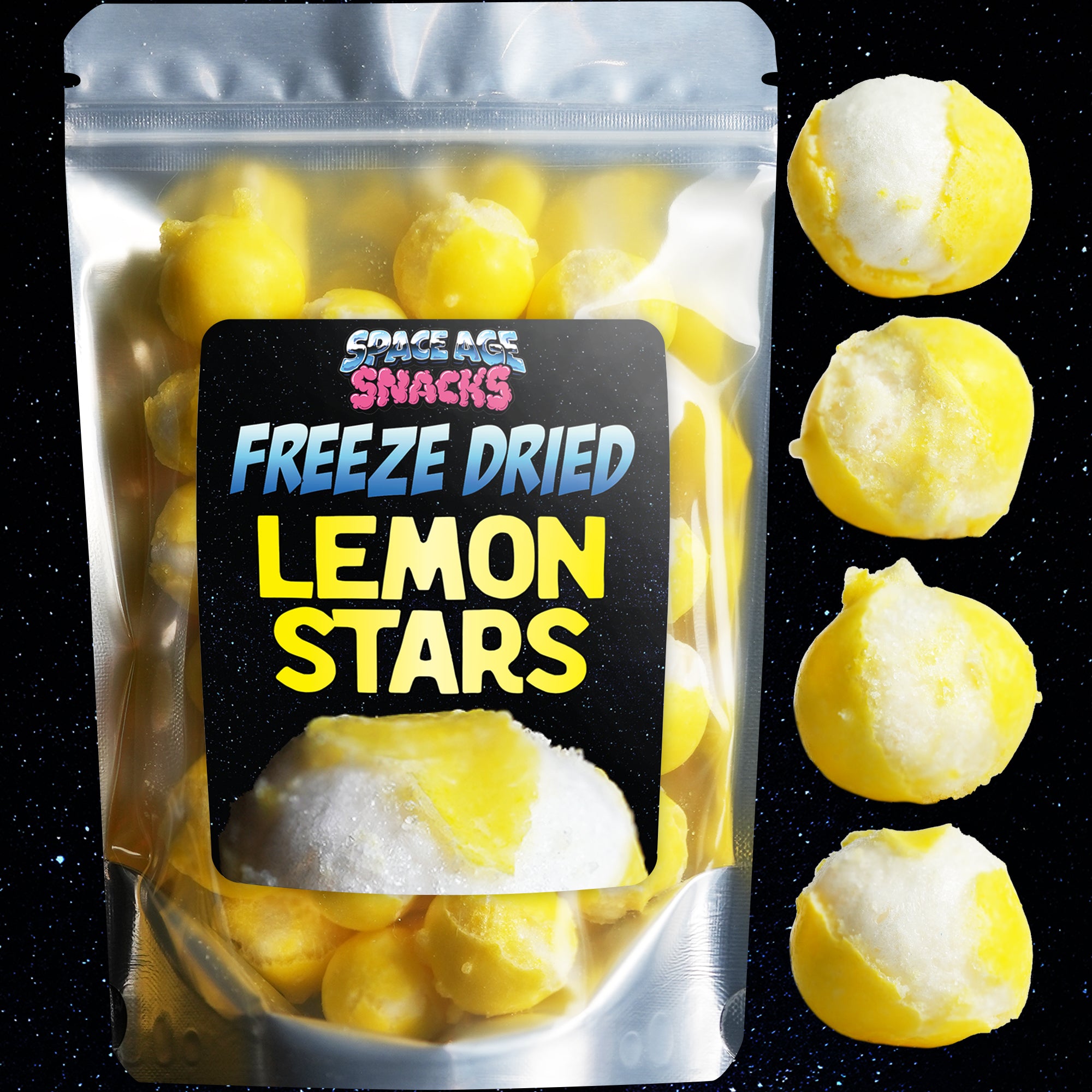 Freeze Dried Lemon Stars Candy