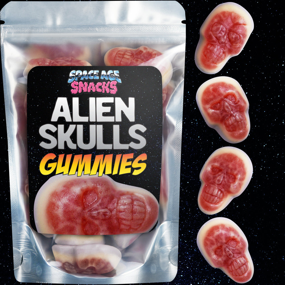 Alien Gummy Skulls Candy - 10 Ounces