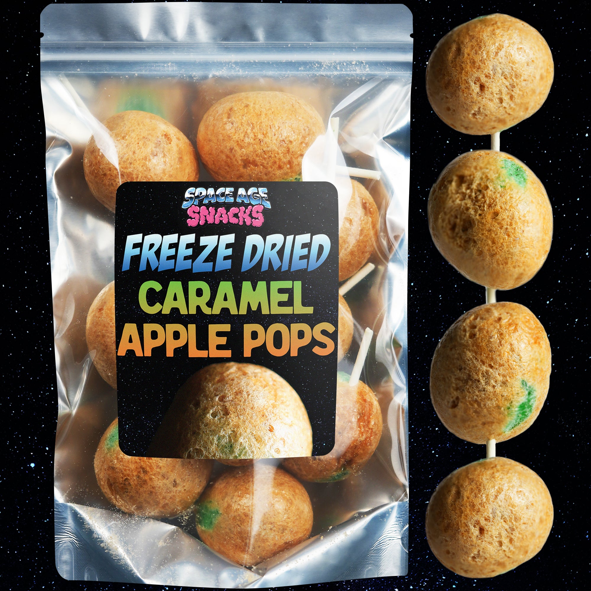 Freeze Dried Caramel Apple Pops