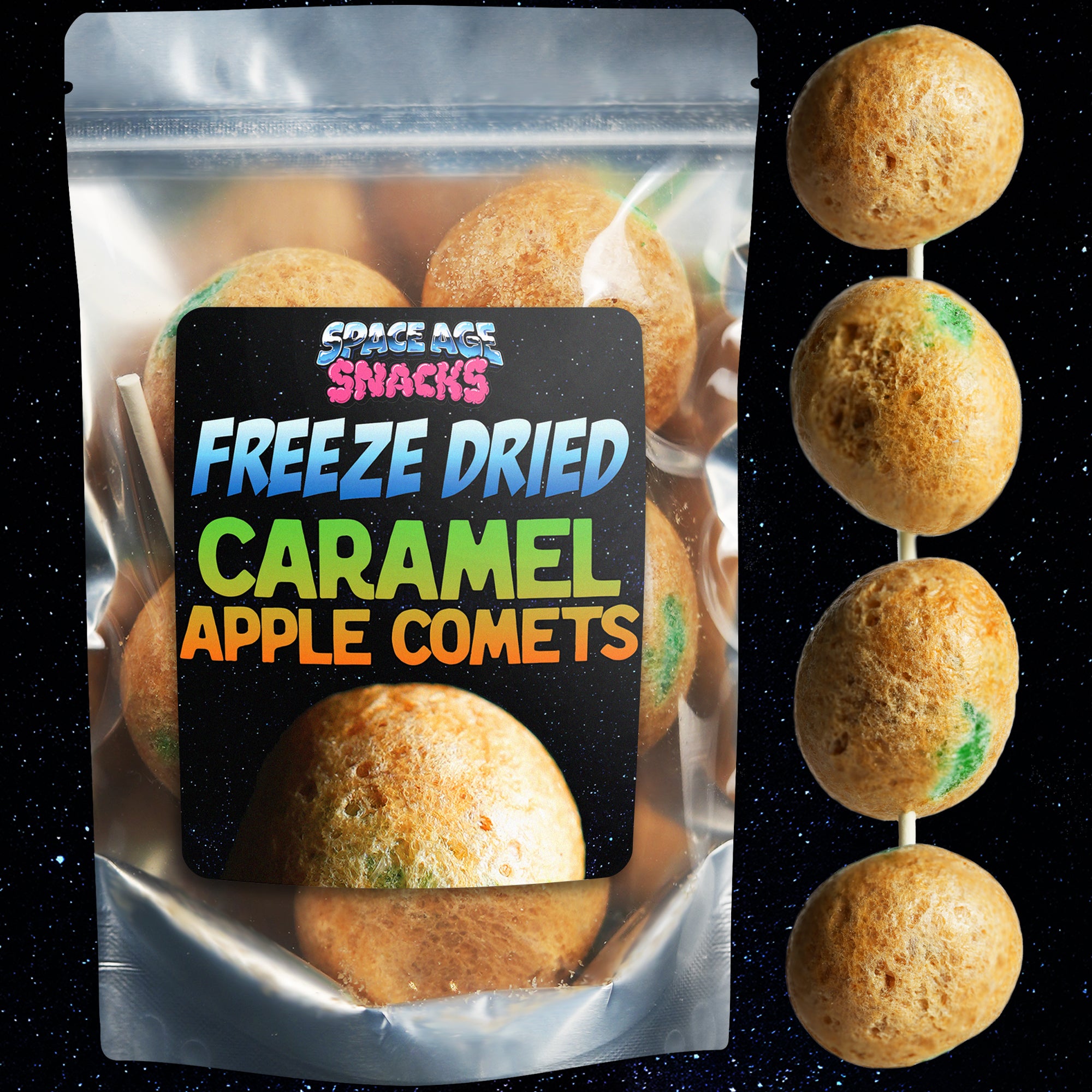 Freeze Dried Caramel Apple Pops